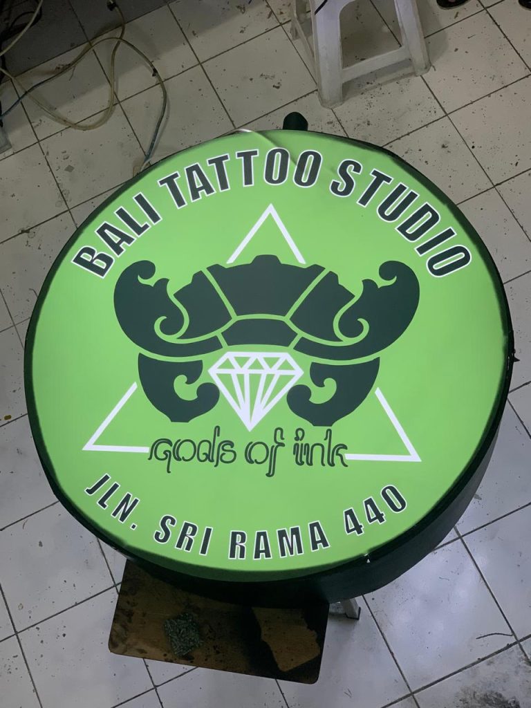 neon box tattoo studio by joey advertising